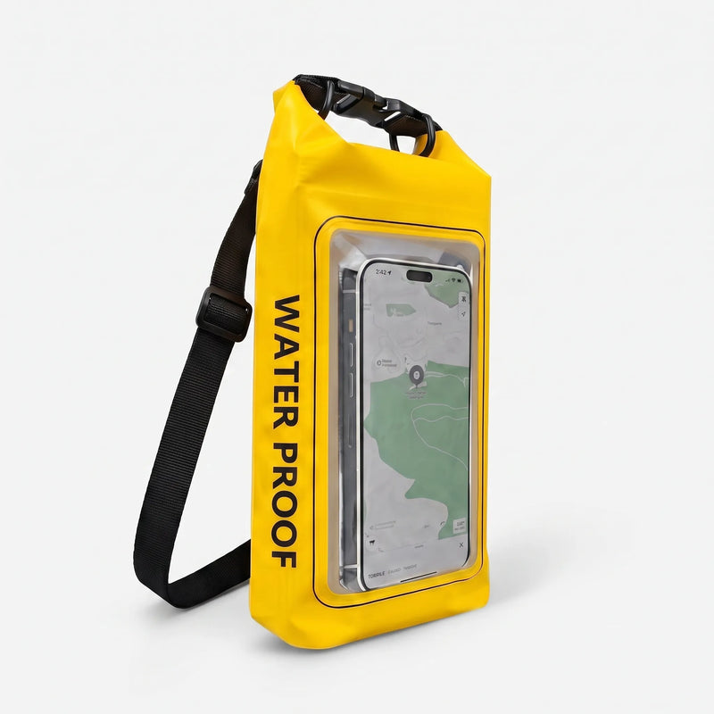 AquaPouch  - Crossbody Waterproof Phone Pouch Navigating During Water Sports