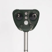 AvisGuard  - Solar Ultrasonic Animal Repellent Setting Up In Flowerbeds