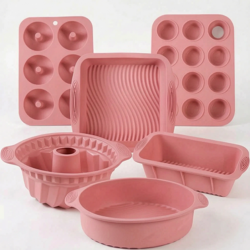 FlexiBake Set  - Flexible Bakeware Set Baking Cakes