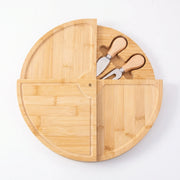 RondoServe  - Round Cheese Board With Knife Arranging Snacks Elegantly